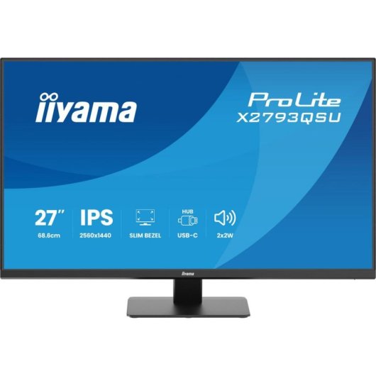 Écran PC iiyama ProLite X2793QSU-B1 27" Quad HD 75Hz IPS 1ms Haut-parleurs USB