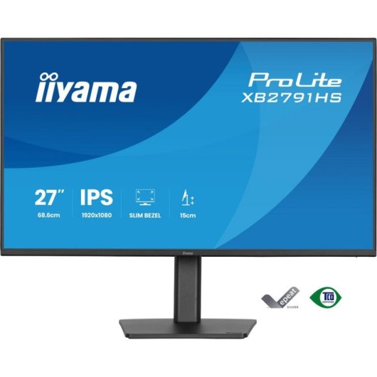Monitor iiyama ProLite XB2791HS-B1 27" FullHD 120Hz IPS Altura Ajustável 1ms
