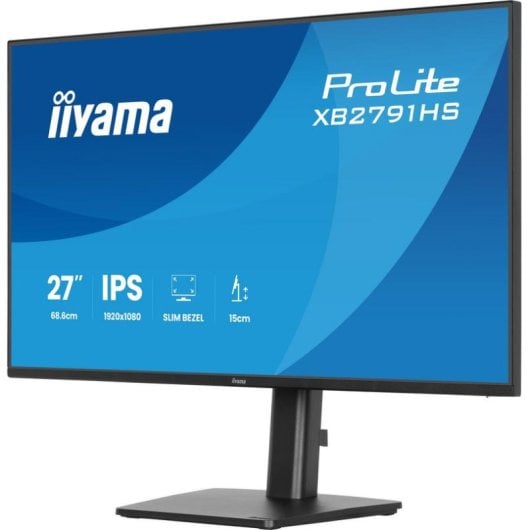 Monitor iiyama ProLite XB2791HS-B1 27" FullHD 120Hz IPS Altura Ajustável 1ms