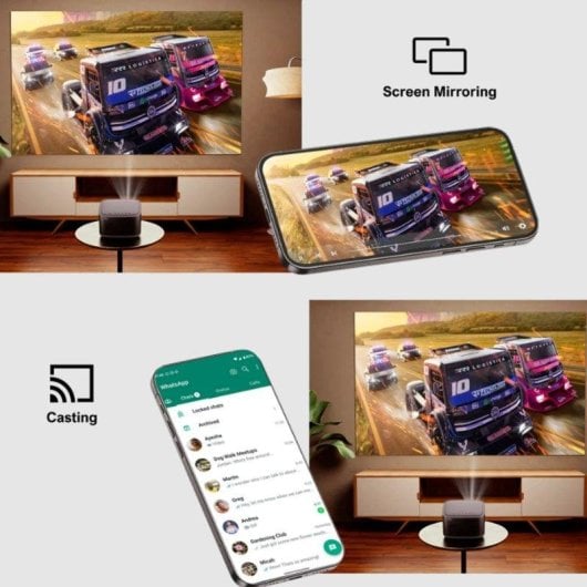 Proyector Ultimea Apollo P50 FullHD 700 Lúmenes 120" LCD Smart TV Portabel Dolby Audio