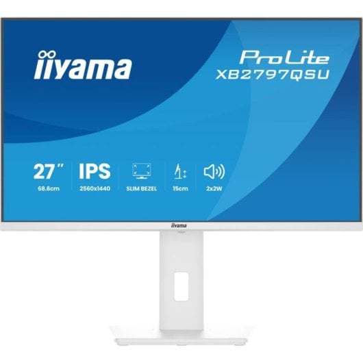 Monitor iiyama ProLite XB2797QSU-W1 27" QuadHD 75Hz IPS Branco FreeSync 1ms