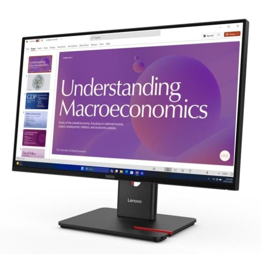 Monitor Lenovo ThinkVision T24D-40 23,8" FullHD 120Hz IPS USB-C Altura Ajustável 4ms