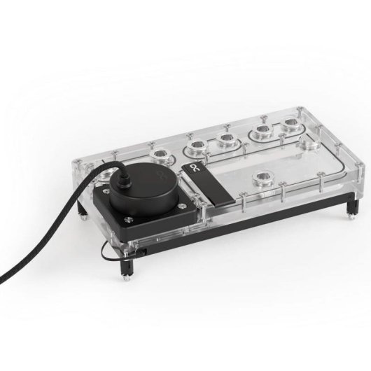 Refrigeração Líquida Alphacool Core Distro Plate 240mm D5 Apex aRGB Transparente