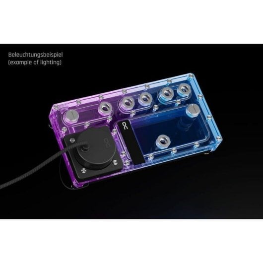 Refrigeração Líquida Alphacool Core Distro Plate 240mm D5 Apex aRGB Transparente