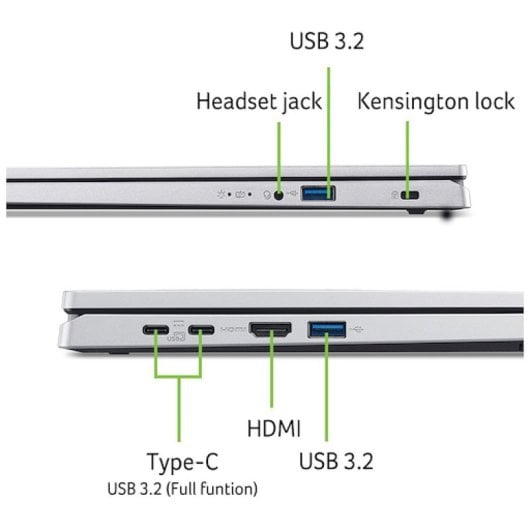 Ordinateur portable Acer Extensa 15 EX215-57-50XB 15,6" Intel Core 5 120U 16GB 512GB SSD Iris Xe Windows 11 Pro