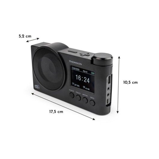 Radio Thomson RT400DABB Bluetooth DAB+ FM USB AUX Despertador Dual
