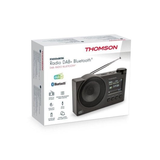 Radio Thomson RT400DABB Bluetooth DAB+ FM USB AUX Despertador Dual