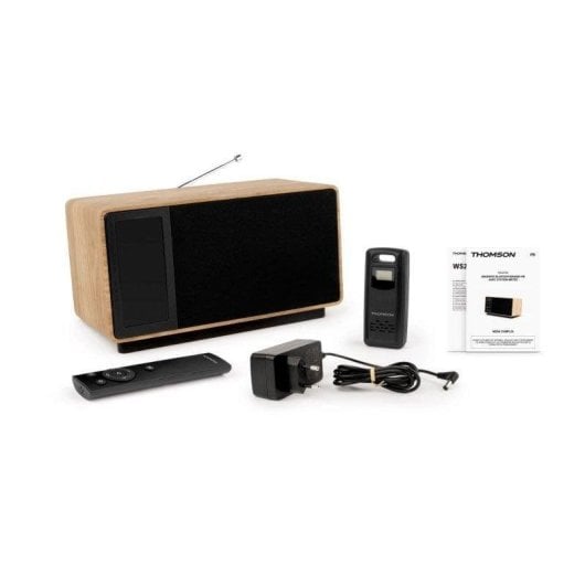 Barra de som Thomson WS202tbk Bluetooth 50W Estação Meteorológica Ecrã LCD