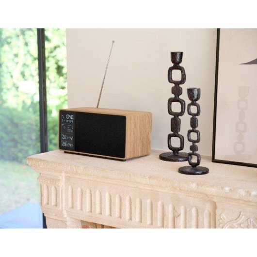 Barra de som Thomson WS202tbk Bluetooth 50W Estação Meteorológica Ecrã LCD