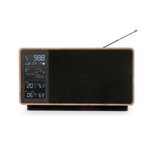Barra de som Thomson WS202tbk Bluetooth 50W Estação Meteorológica Ecrã LCD
