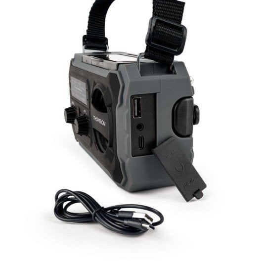 Rádio de Emergência Thomson RT280G Solar 4000mAh Linterna SOS USB-C