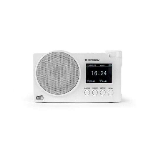 Radio Thomson RT400DABBTWH DAB+ Bluetooth USB doble alarma pantalla LED