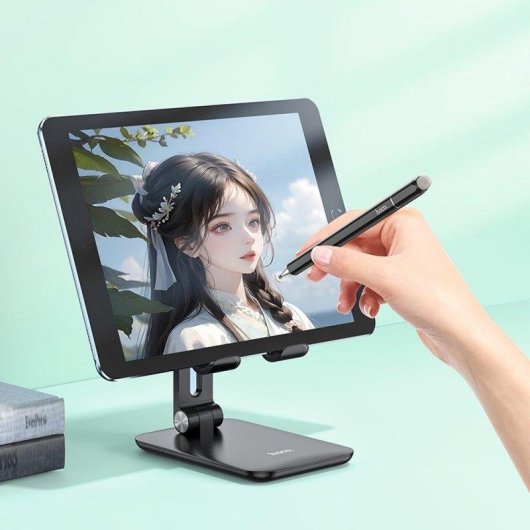 Lápiz táctil Hoco GM111 3 en 1 aluminio puntas intercambiables