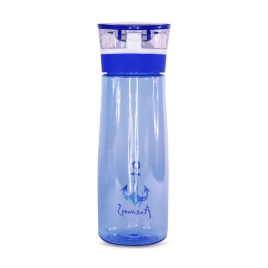 Anemoss Botella De Agua Tritan 600 Ml Azul Resistente, Unisex, Reutilizable