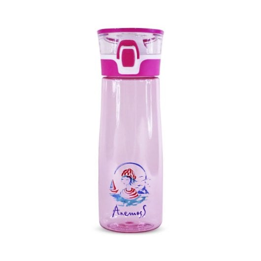Garrafa de água Anemoss Tritan 600ml, cor roxo Sailor Girl, durável e leve.