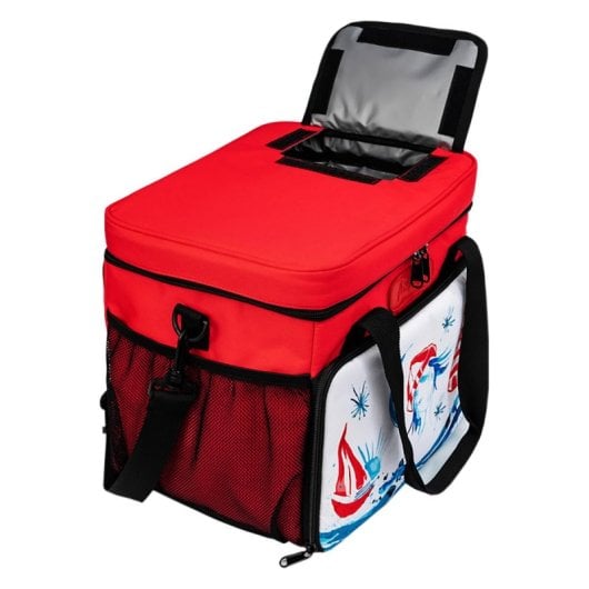 Anemoss Bolsa Nevera Isotérmica Roja 18,5l Aluminio Y Poliéster Unisex