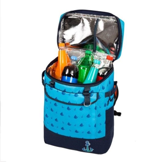 Anemoss Mochila Nevera Portátil 25l Aislante Azul Para Picnic Y Actividades Al Aire Libre