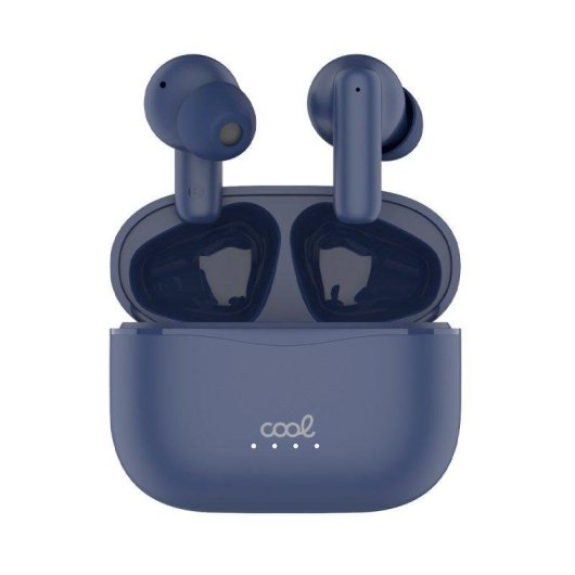 Auricolari Cool Bound wireless Bluetooth Hi-Fi con display LED e ricarica Type-C Blu Navy