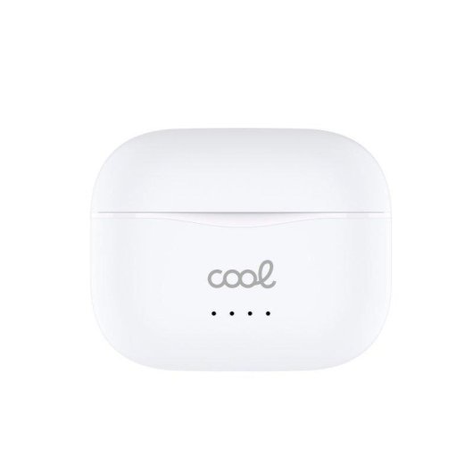 Auricolari Cool Bound wireless Bluetooth Hi-Fi con display LED e powerbank bianchi