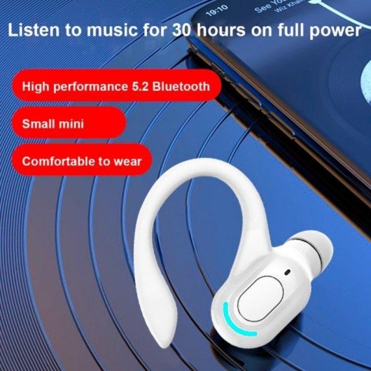 Casque Cool Midway sans fil Bluetooth avec micro et bouton de contrôle blanc