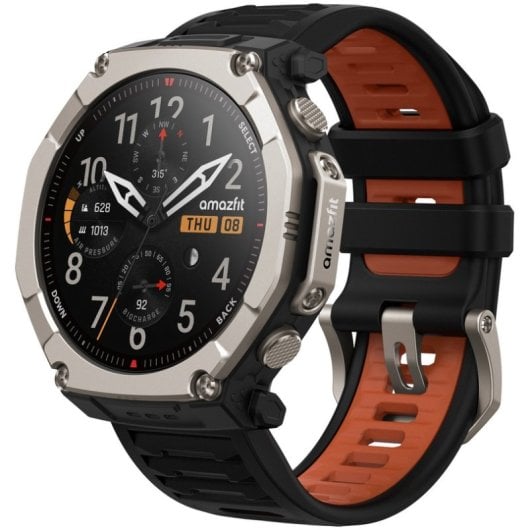 Amazfit T-Rex Ultra 2 GPS NFC 51mm AMOLED Titan Schwarz Braun Einheitsgröße 10ATM Wasserdicht