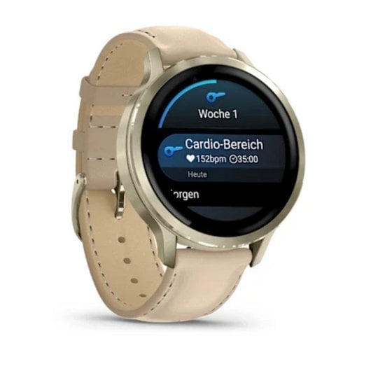Garmin Venu 4 Bluetooth GPS 41mm AMOLED Ouro Areia Resistência Água 5ATM SpO2 Pulsómetro