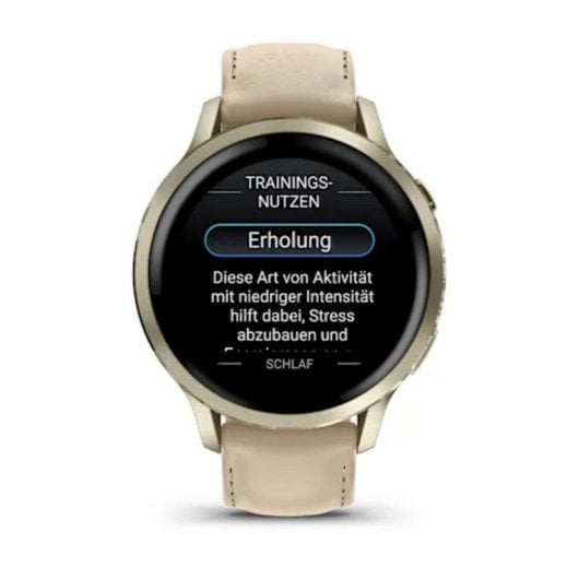 Garmin Venu 4 Bluetooth GPS 41mm AMOLED Ouro Areia Resistência Água 5ATM SpO2 Pulsómetro