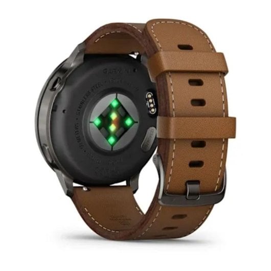 Garmin Venu 4 Bluetooth GPS 45mm AMOLED Preto Correia Castanha Grande 5ATM SpO2