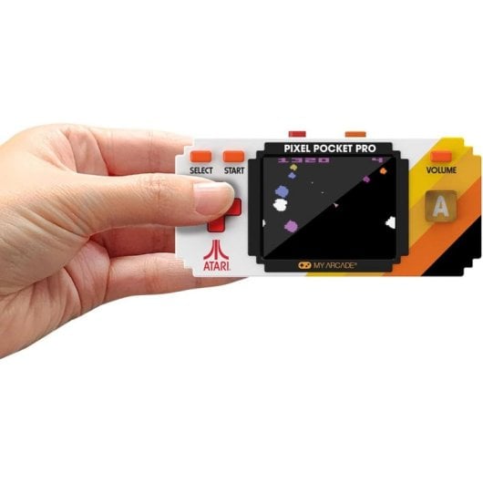 My Arcade Atari Pixel Pocket Pro Retro Portátil 25 juegos Atari Llavero Negro