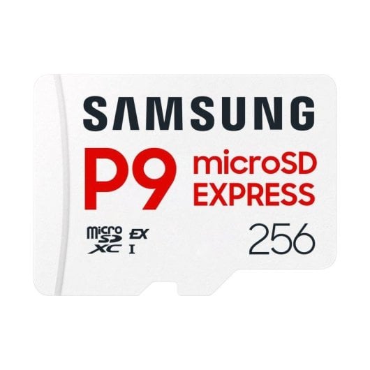 Carte microSD Samsung P9 Express MB-MK256T 256GB 800MB/s U3 V30 A1 Blanc