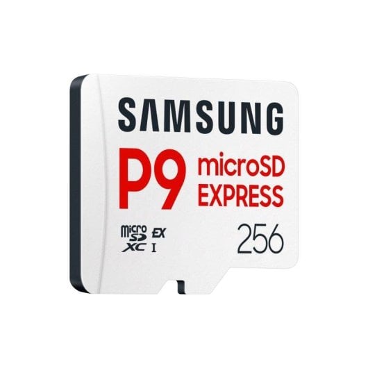 Carte microSD Samsung P9 Express MB-MK256T 256GB 800MB/s U3 V30 A1 Blanc