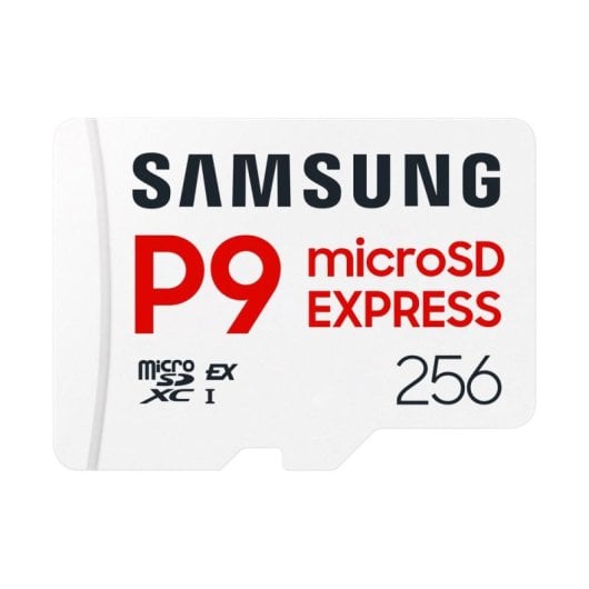 Carte microSD Samsung P9 Express MB-MK256T 256GB 800MB/s U3 V30 A1 Blanc