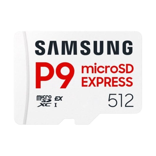 Carte microSD Samsung P9 Express MB-MK512T 512GB 800MB/s U3 V30 A1 Blanc