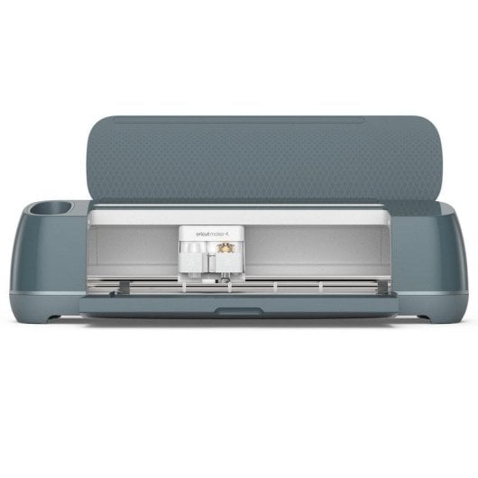 Máquina de Corte Inteligente Cricut Maker 4 Azul + Embalagem Essencial + Base de Corte Adesiva + Kit Aplicador e Removedor de Tecido + Lâmina de Substituição Premium com Ponta Fina