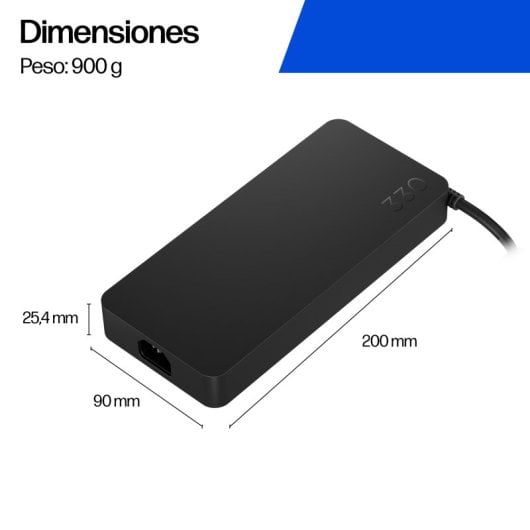 HP Cargador para portátil de 330 W Conector de 4,5mm Compatible con portátiles HP Carga rápida Negro