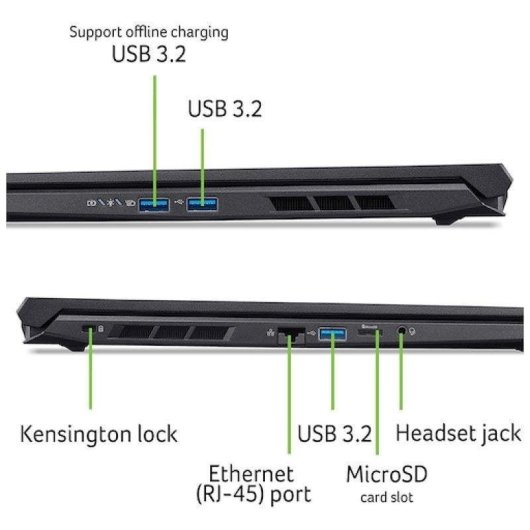 Ordinateur portable Acer Nitro V 16 ANV16-42 16'' AMD Ryzen 7 16GB 1TB SSD RTX 5060 Windows 11