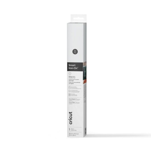 Vinile termoadesivo Cricut Smart Iron-On bianco lucido 305 mm x 1,5 m