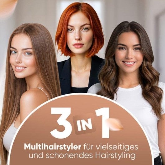 Moldeador Multifunción Clatronic HAS 3818 800 W 2 Temperaturas 3 Accesorios Cable Giratorio Negro Cobre