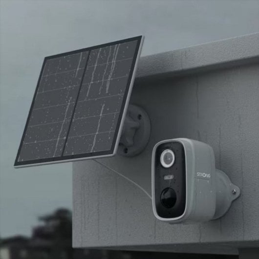 Cámara IP Strong Falky 2KS 2K Visión Nocturna Exterior Panel Solar Control por Voz Audio Bidireccional