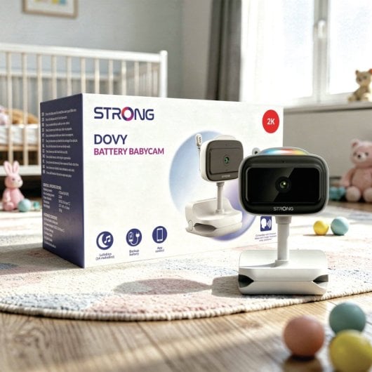 Caméra bébé Strong Dovy 2K 3MP Vision nocturne LED IR Wi-Fi