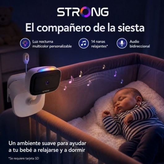 Caméra bébé Strong Dovy 2K 3MP Vision nocturne LED IR Wi-Fi