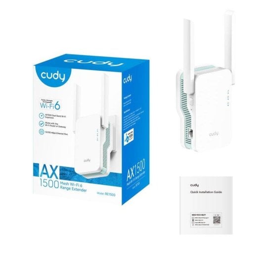 Amplificateur WiFi 6 Cudy AX1500 1201 Mbps Port Gigabit LED