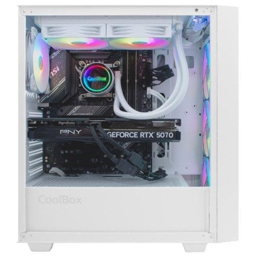 PC fisso Deep Gaming Vortex Intel Core i7-14700F 32GB 1TB SSD RTX 5060 Windows 11 Pro Bianco