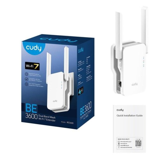 WiFi Mesh Cudy 1 Nodo 2882 Mbps Cobertura avanzada con Wi-Fi 7 y antenas externas