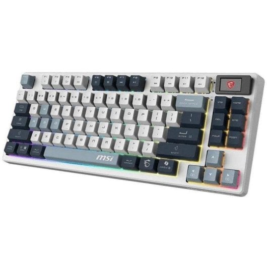 Tastiera MSI FORGE GK600 TKL meccanica wireless RGB con display e hot-swap