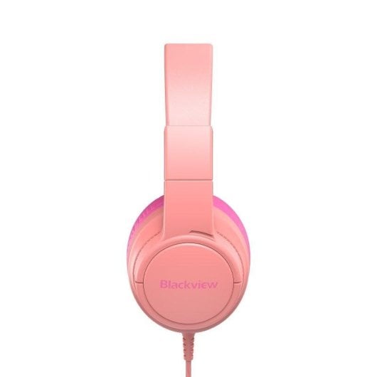 Casque Blackview FitBuds K1 filaire Jack 3,5 mm pour enfants avec micro rose