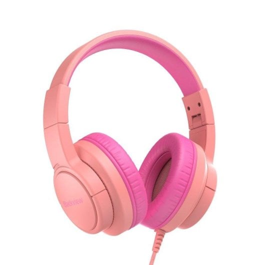 Casque Blackview FitBuds K1 filaire Jack 3,5 mm pour enfants avec micro rose