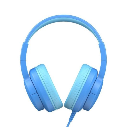 Casque Blackview FitBuds K1 filaire Jack 3,5 mm pour enfants avec micro et son 3D bleu