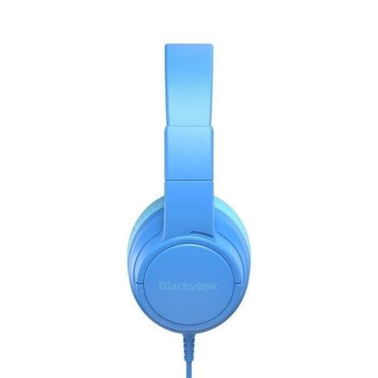 Casque Blackview FitBuds K1 filaire Jack 3,5 mm pour enfants avec micro et son 3D bleu