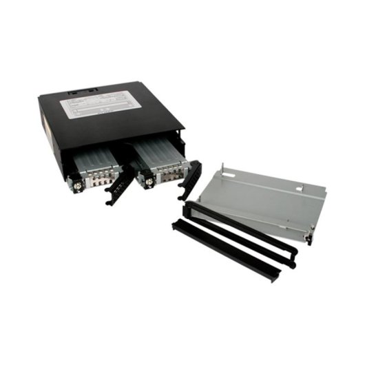 Rack para disco duro ICY DOCK MB994IKO-3SB aluminio negro ventilador 2,5" ODD 5,25"